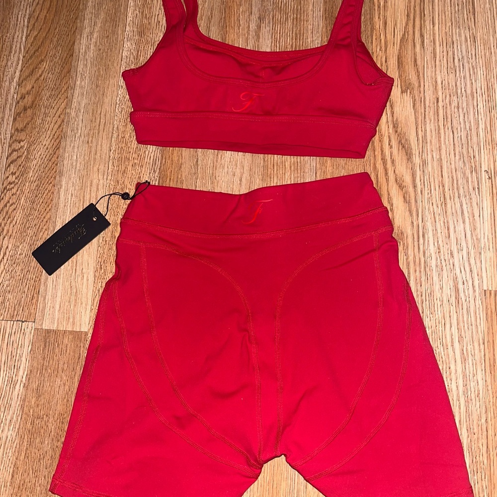 Frederick's of Hollywood Bold Red Activewear - Picture 2 of 9